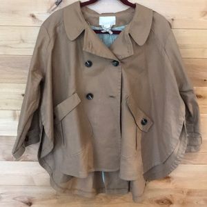 H&M tan rain cape